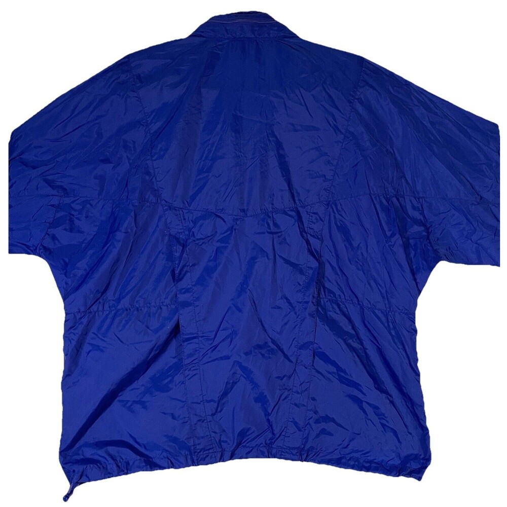 Vintage Nike Windbreaker Color Block 80s Gray Tag Blue Hood Men’s Sz L Unlined - Picture 7 of 7